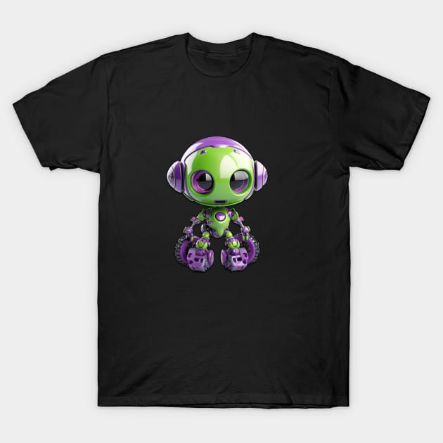 3D Badass Robot 2 T-Shirt by Bearded Caravan